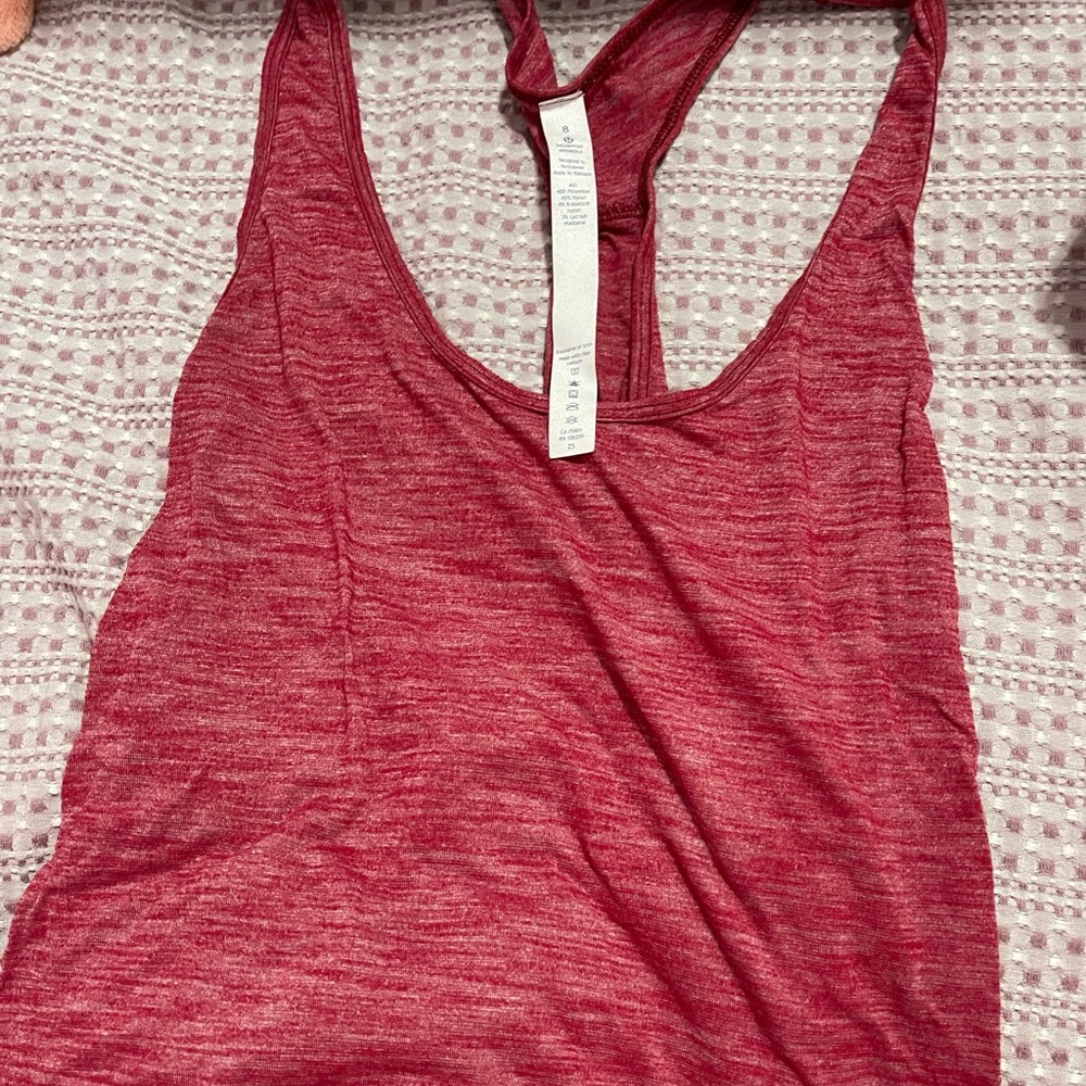 Red Lululemon Tank Top
